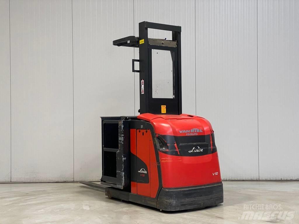 Linde V10 Περονοφόρο ανυψωτικό συλλογής παραγγελιών μεσαίου ύψους
