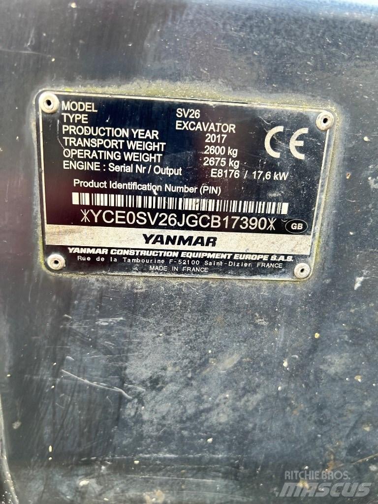Yanmar SV 26 Εκσκαφάκι (διαβολάκι) < 7t