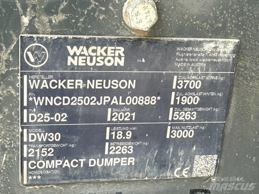 Wacker Neuson DW 30 Dumpers εργοταξίου