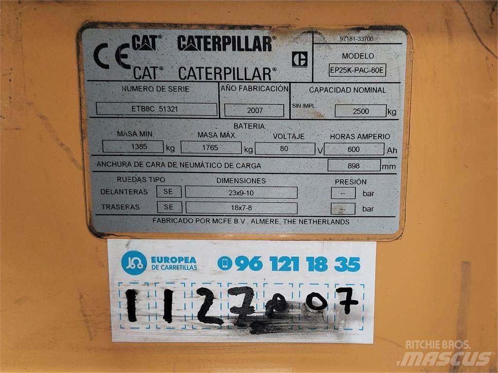 CAT EP25K PAC Ηλεκτρικά περονοφόρα ανυψωτικά κλαρκ