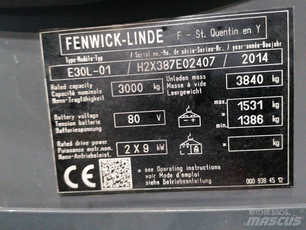 Linde E30L-01 Ηλεκτρικά περονοφόρα ανυψωτικά κλαρκ