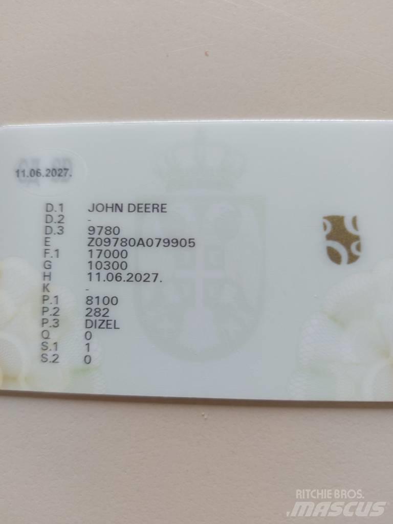 John Deere 9780 CTS Θεριζοαλωνιστικές μηχανές