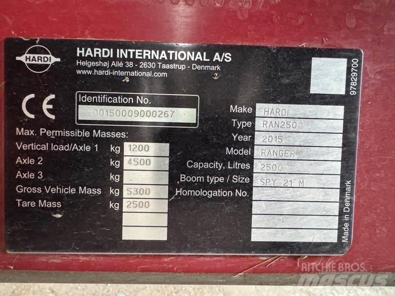 Hardi Ranger 2500 Ρυμουλκούμενα ψεκαστικά