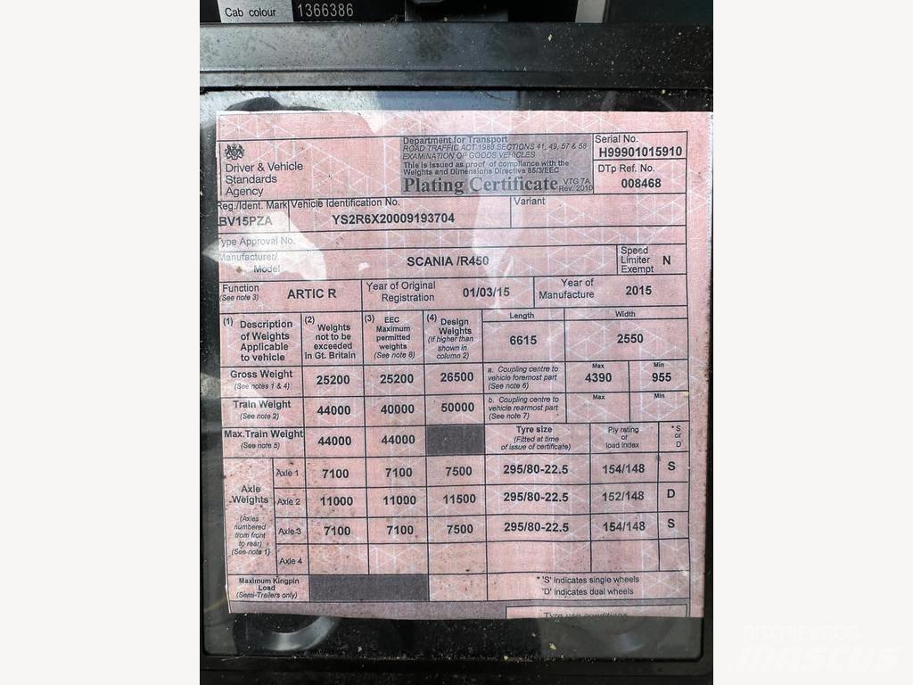 Scania R 450 LA Τράκτορες