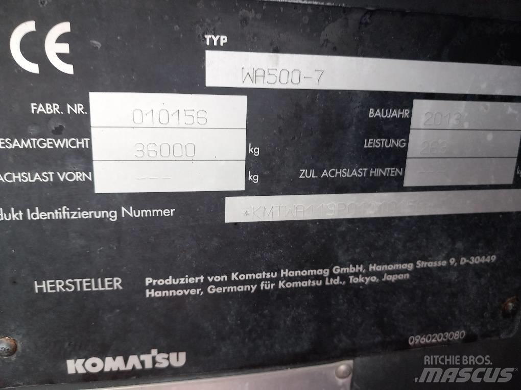 Komatsu WA500-7 Φορτωτές με λάστιχα (Τροχοφόροι)