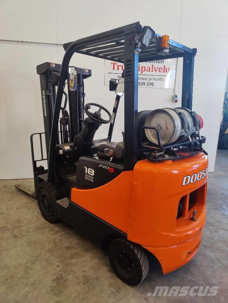 Doosan G18 S-5 Περονοφόρα ανυψωτικά κλαρκ με φυσικό αέριο LPG
