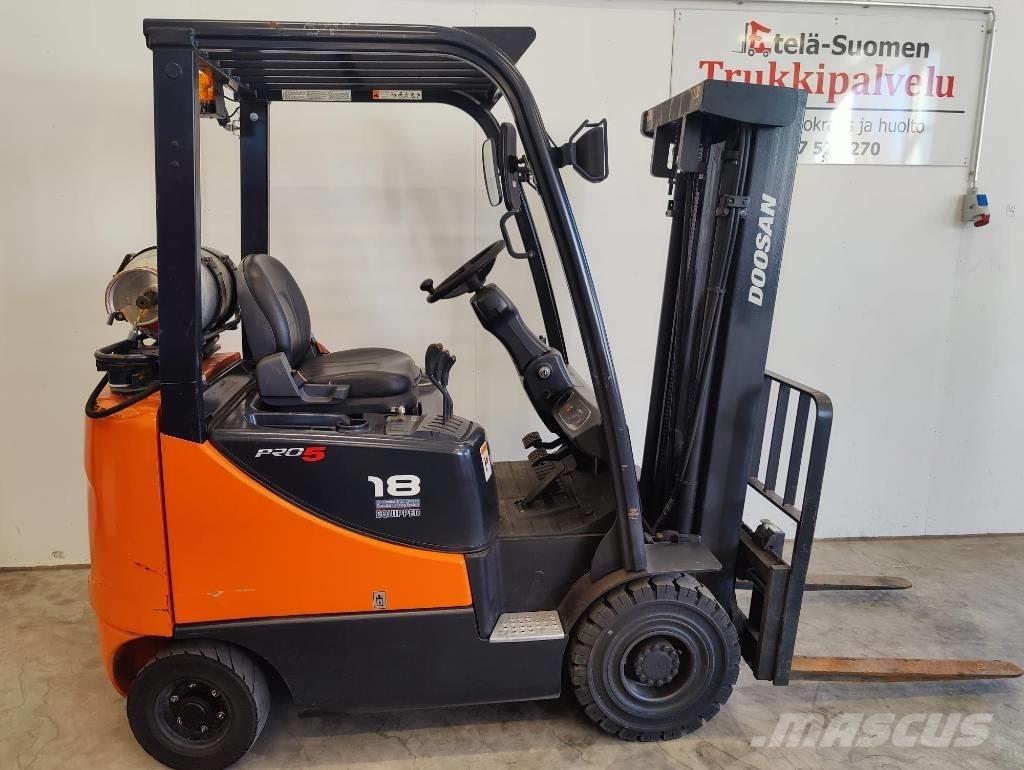Doosan G18 S-5 Περονοφόρα ανυψωτικά κλαρκ με φυσικό αέριο LPG