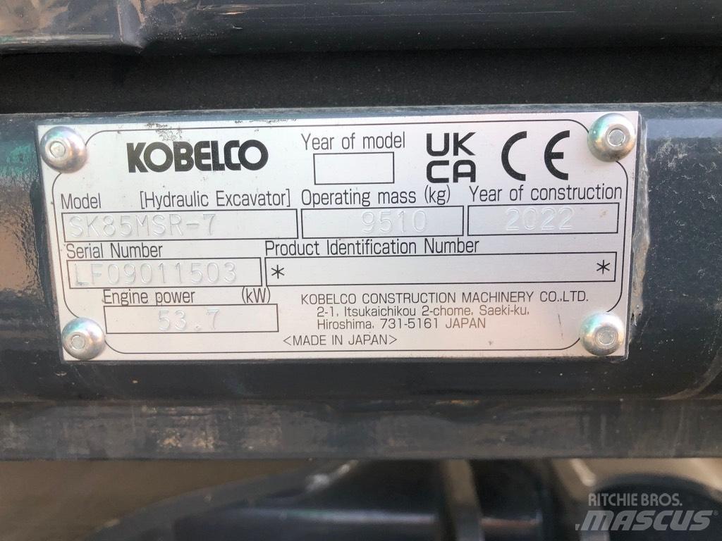 Kobelco SK85MSR-7 Μίνι εκσκαφείς 7t - 12t