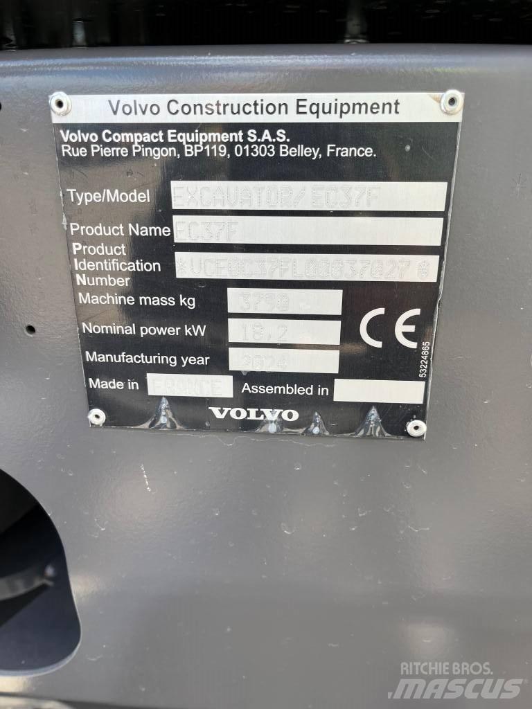 Volvo EC37F Εκσκαφάκι (διαβολάκι) < 7t