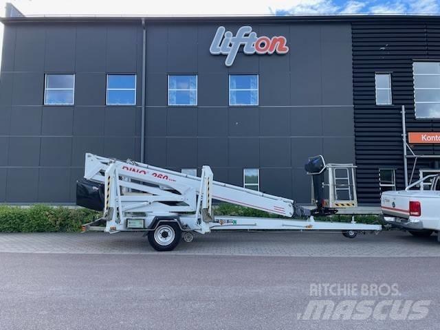 Dino 260 XTD Skylift Εναέριες πλατφόρμες τοποθετημένες σε ρυμούλκα