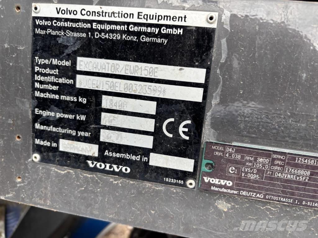 Volvo EWR 150 E Εκσκαφείς με τροχούς - λάστιχα