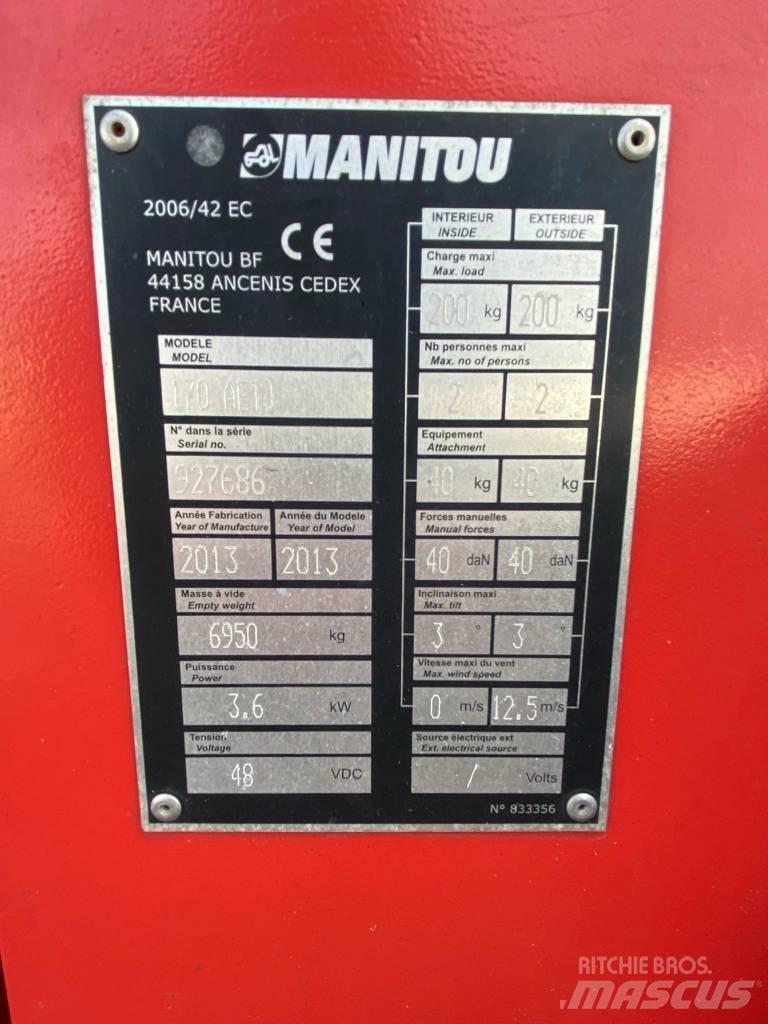 Manitou 170AETJ-L Ανυψωτήρες με αρθρωτό βραχίονα
