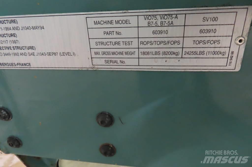 Yanmar Vio 75 Καμπίνες και εσωτερικό