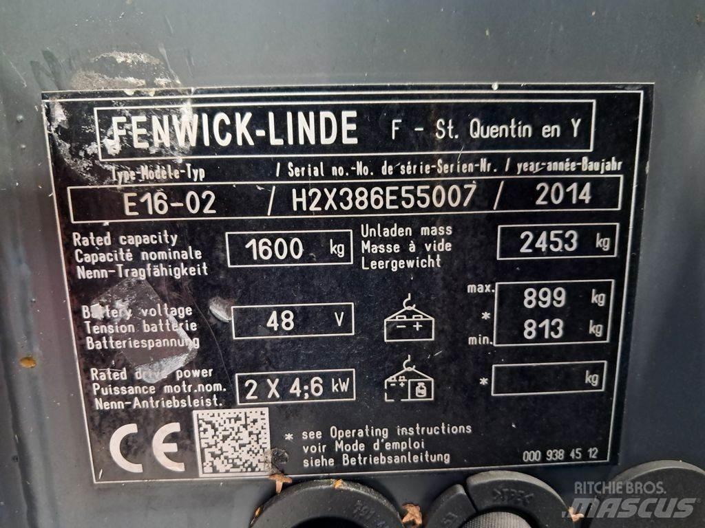 Linde E16-02 Ηλεκτρικά περονοφόρα ανυψωτικά κλαρκ