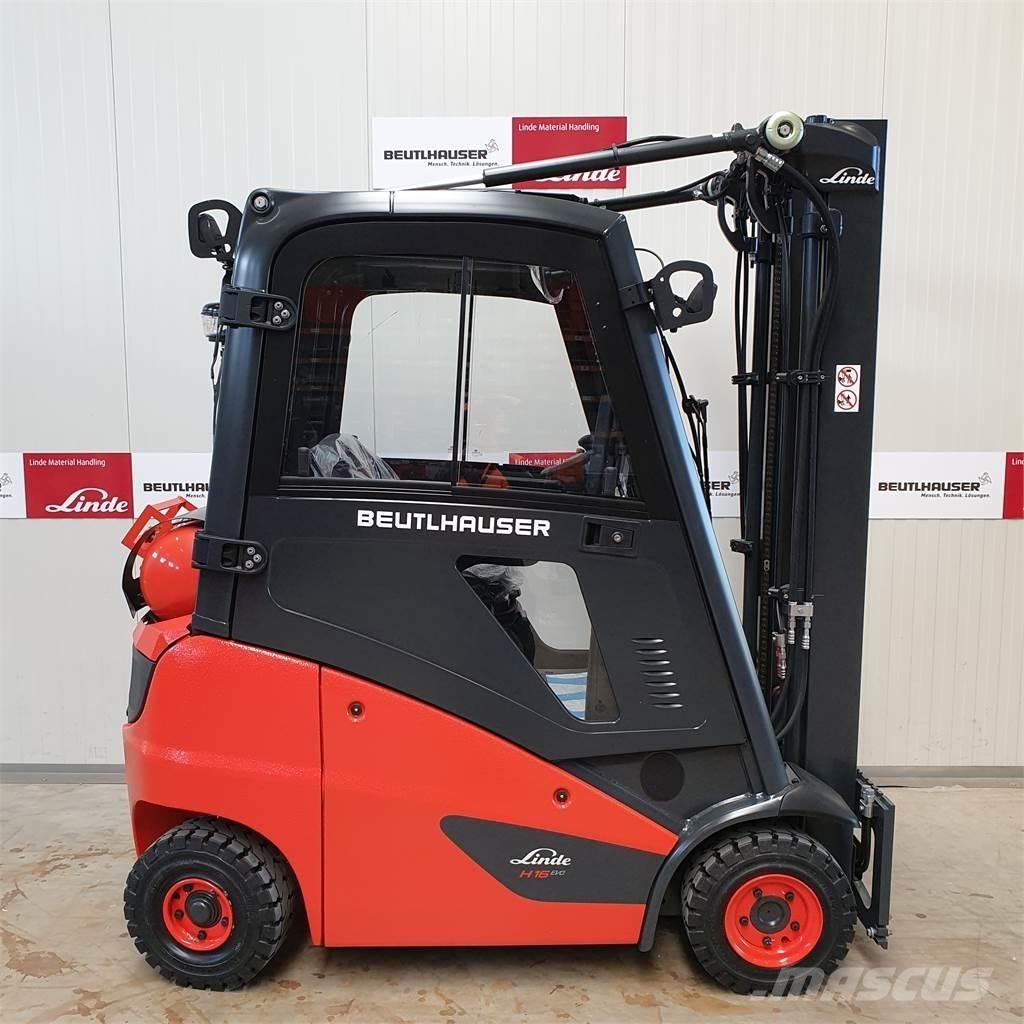 Linde H16T Περονοφόρα ανυψωτικά κλαρκ με φυσικό αέριο LPG