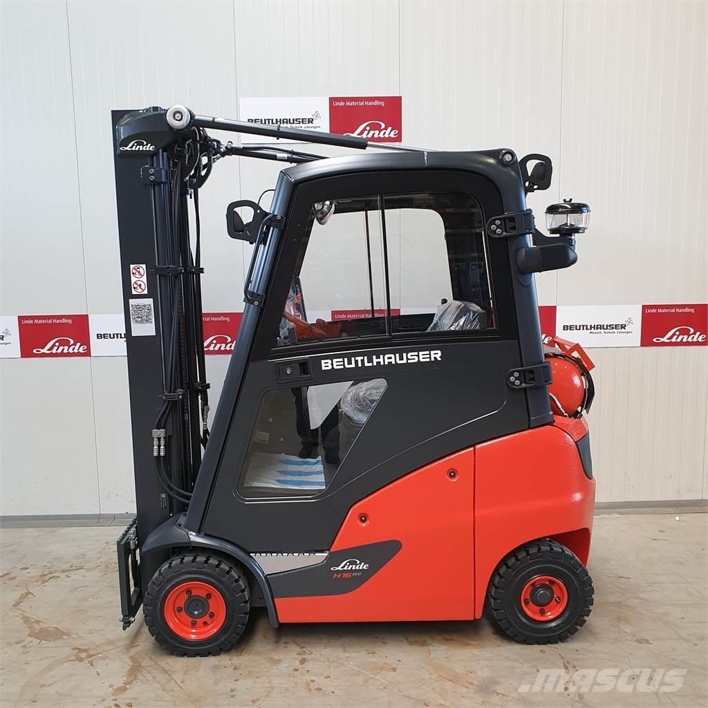 Linde H16T Περονοφόρα ανυψωτικά κλαρκ με φυσικό αέριο LPG