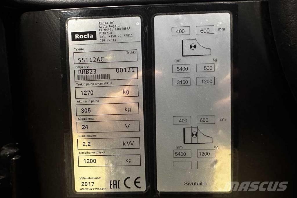 Rocla SST 12 AC Ηλεκτρικά παλετοφόρα με ιστό