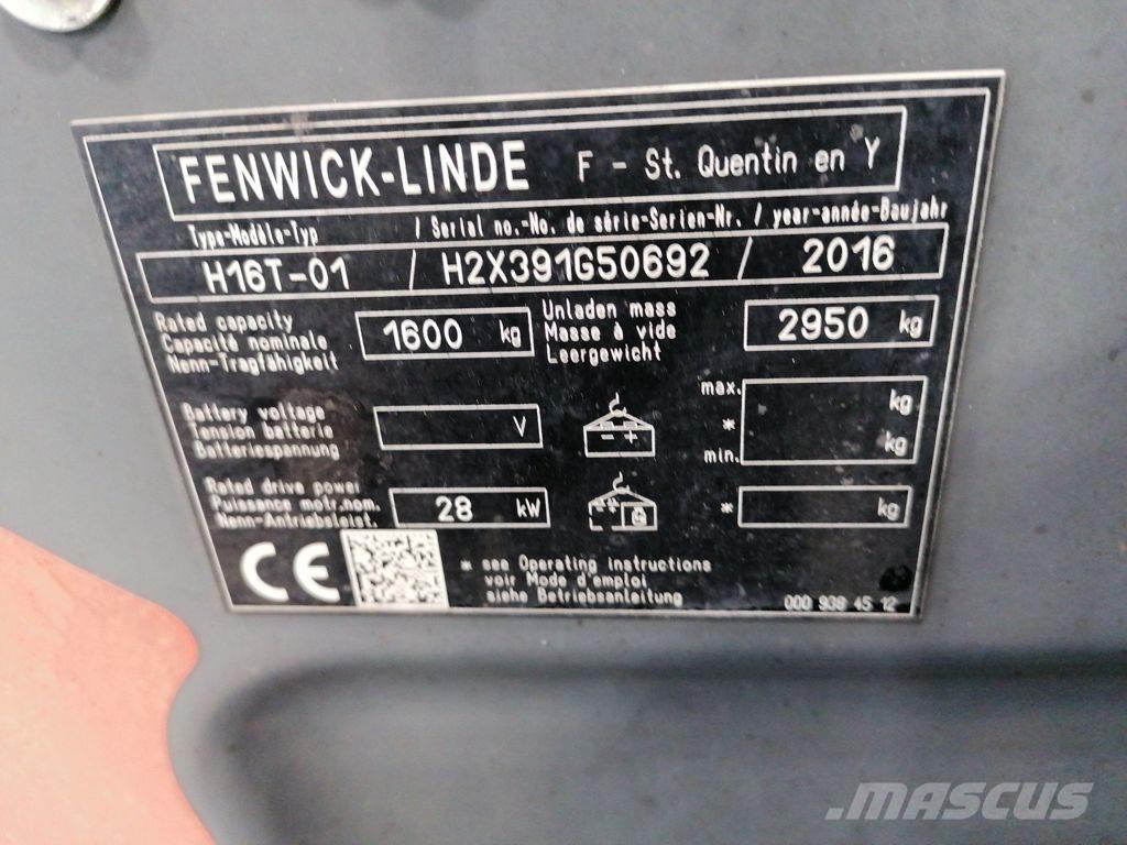 Linde H16T-01 Περονοφόρα ανυψωτικά κλαρκ με φυσικό αέριο LPG