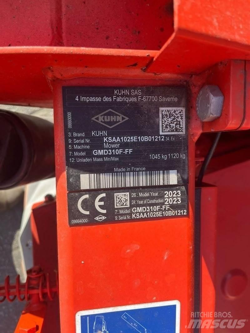 Kuhn GMD 310F Χορτοκοπτικά-διαμορφωτές