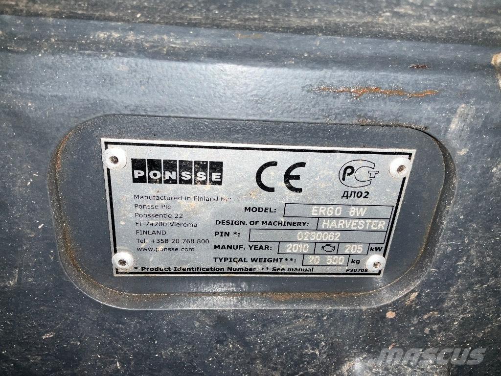 Ponsse ERGO 8W Θεριζοαλωνιστικές μηχανές