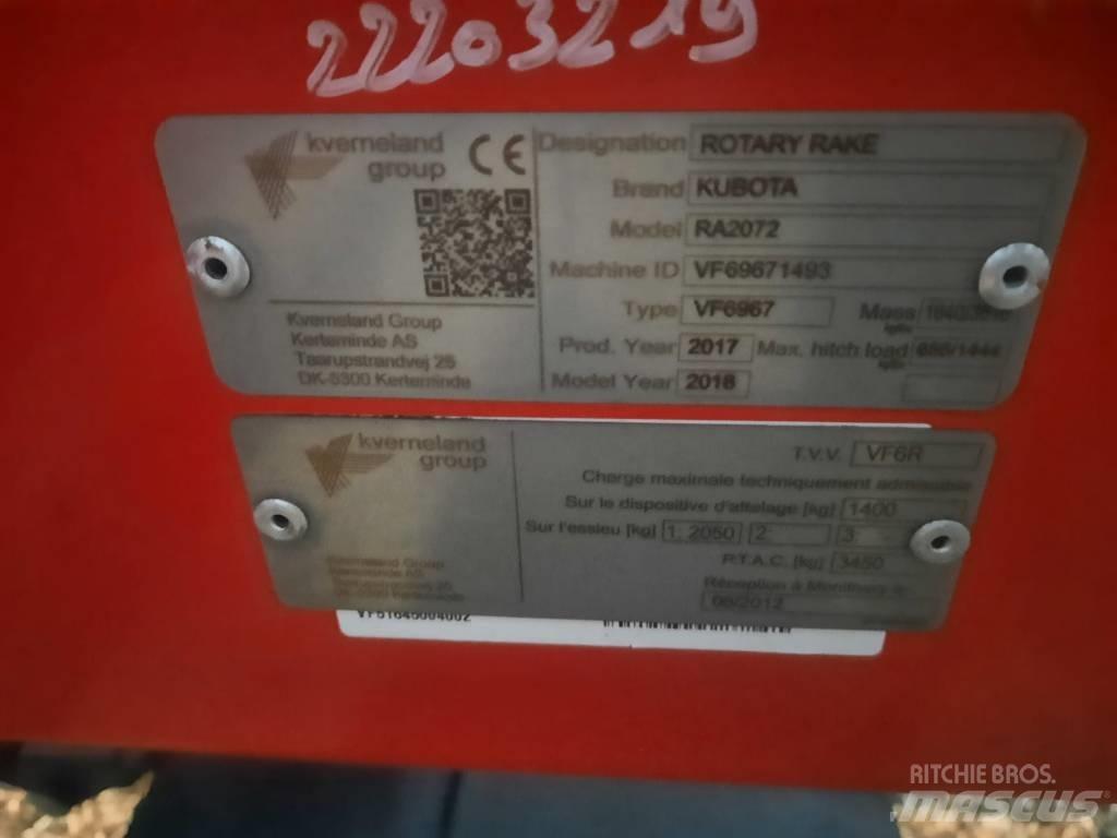 Kubota RA2072 Τσουγκράνες και χορτοξηραντικές μηχανές