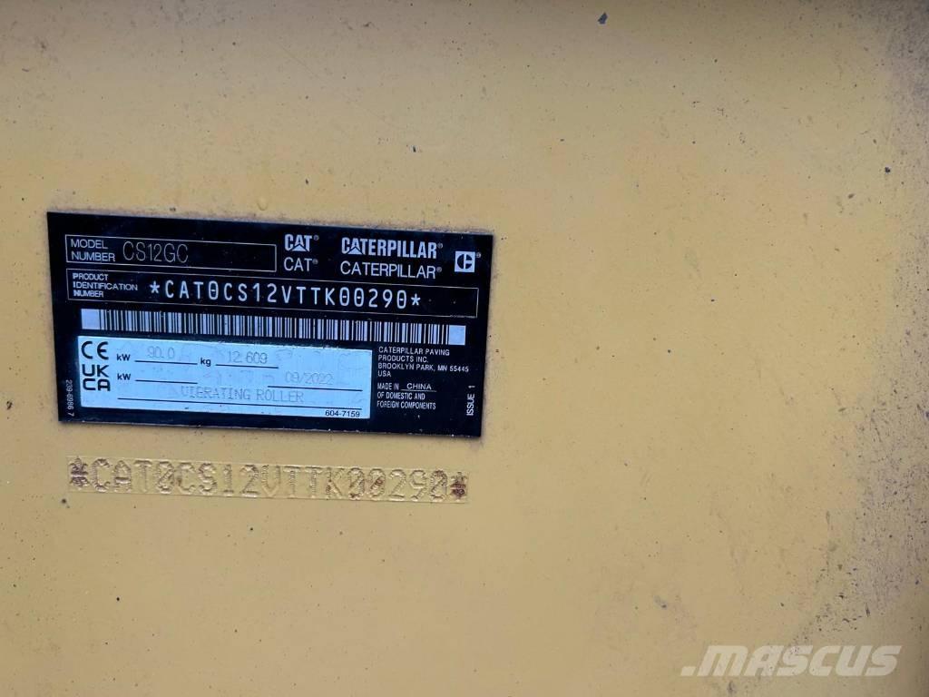 CAT CS 12 GC Οδοστρωτήρες μονού κυλίνδρου