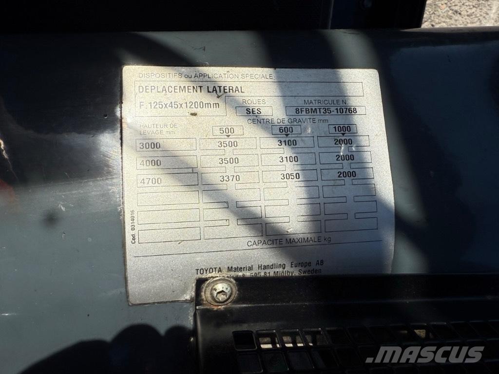 Toyota 8 FBMT 35 Ηλεκτρικά περονοφόρα ανυψωτικά κλαρκ