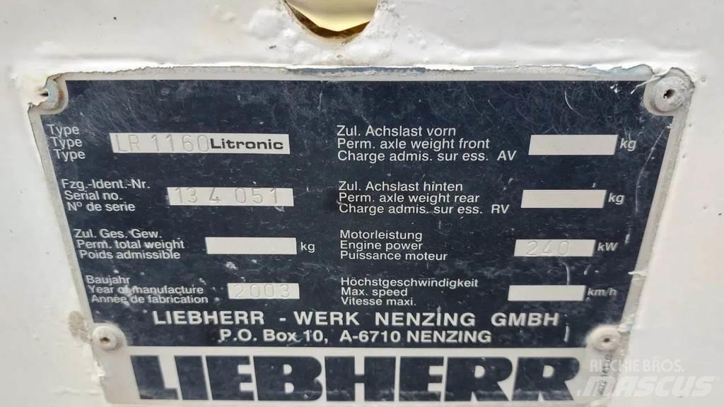 Liebherr LR 1160 Γερανοί με ερπύστριες