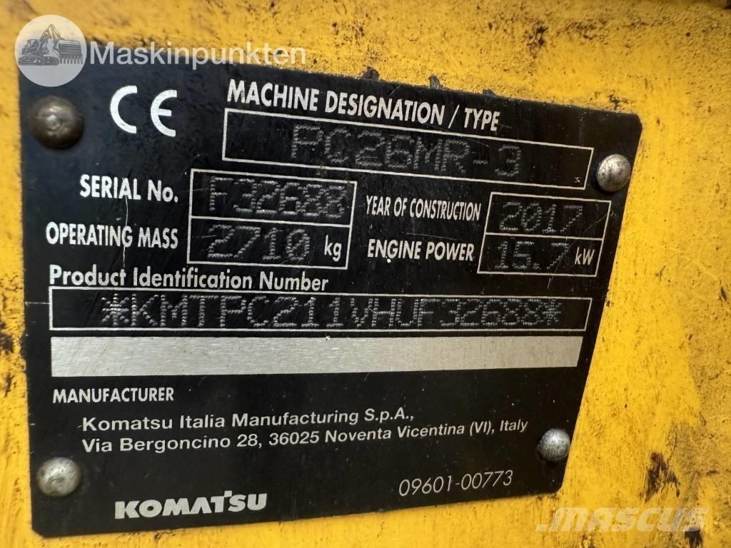 Komatsu PC 26 MR Εκσκαφάκι (διαβολάκι) < 7t