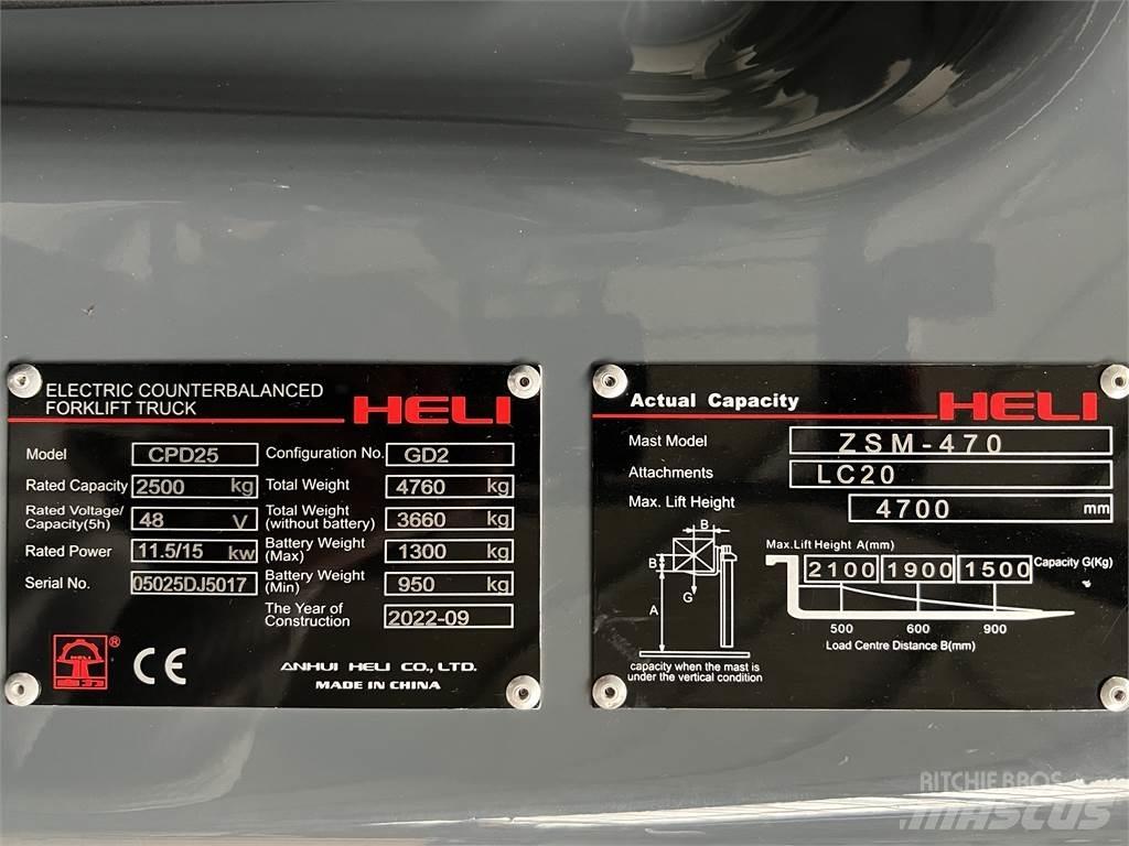 Heli CPD25 GD2 / NEU Ηλεκτρικά περονοφόρα ανυψωτικά κλαρκ