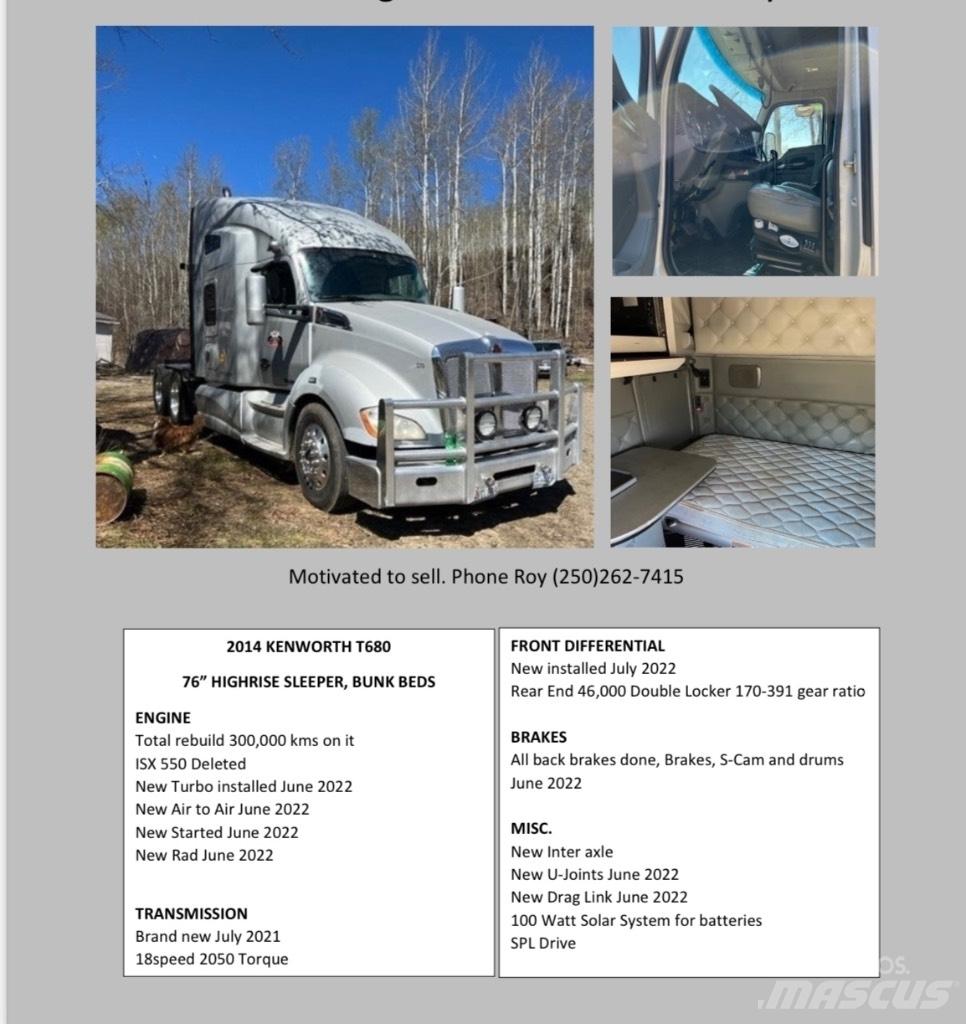 Kenworth T680 Τράκτορες