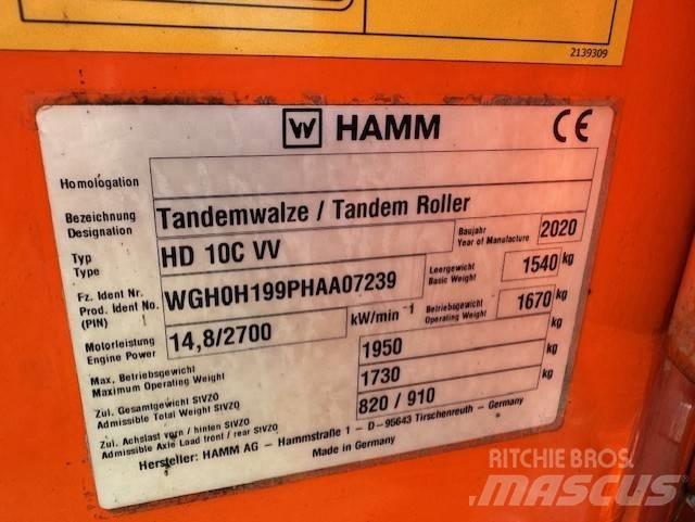  ''SÅLD'' Hamm HD 10 C Οδοστρωτήρες διπλού κυλίνδρου