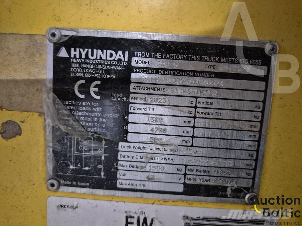 Hyundai 30B-9 Ηλεκτρικά περονοφόρα ανυψωτικά κλαρκ