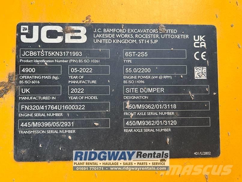 JCB 6 ST Dumpers εργοταξίου