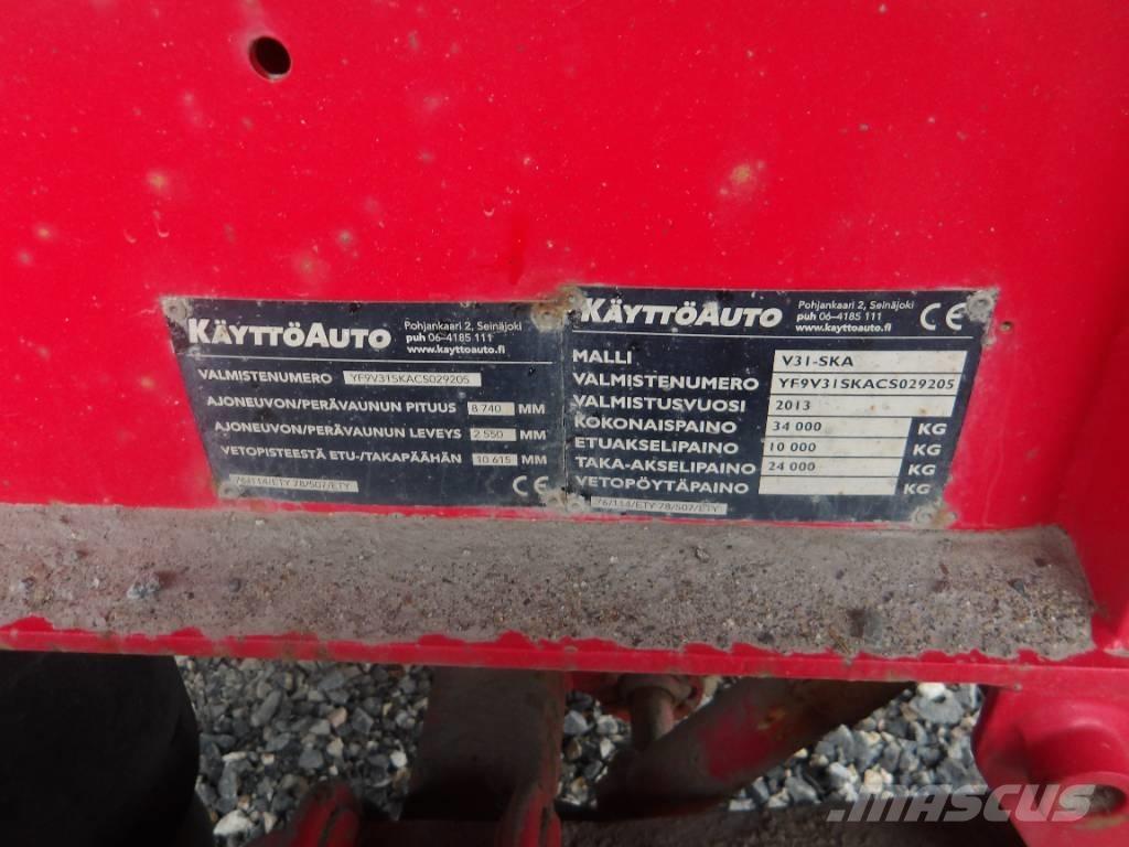  Käyttöauto V31 4 aks Ανατρεπόμενες ρυμούλκες