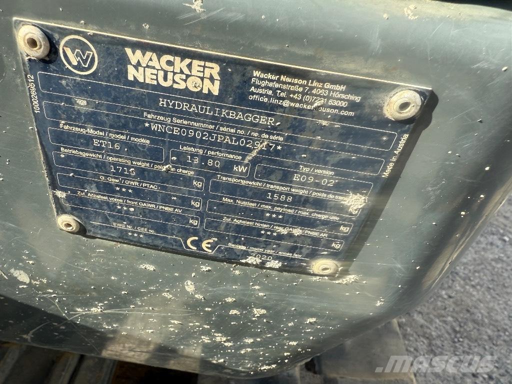 Wacker Neuson ET 16 Εκσκαφάκι (διαβολάκι) < 7t