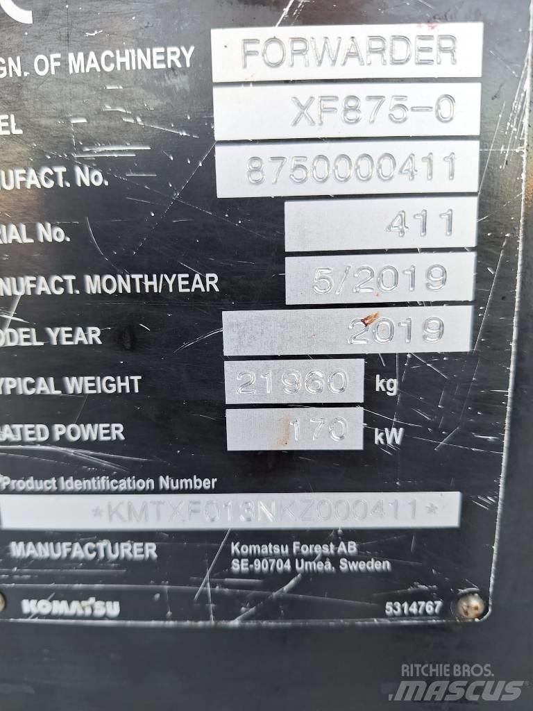 Komatsu 875 Μεταφορείς ξυλείας