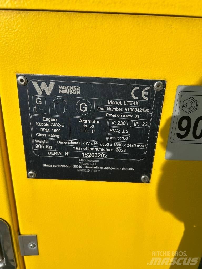 Wacker Neuson LTE4K Πύργοι προβολέων