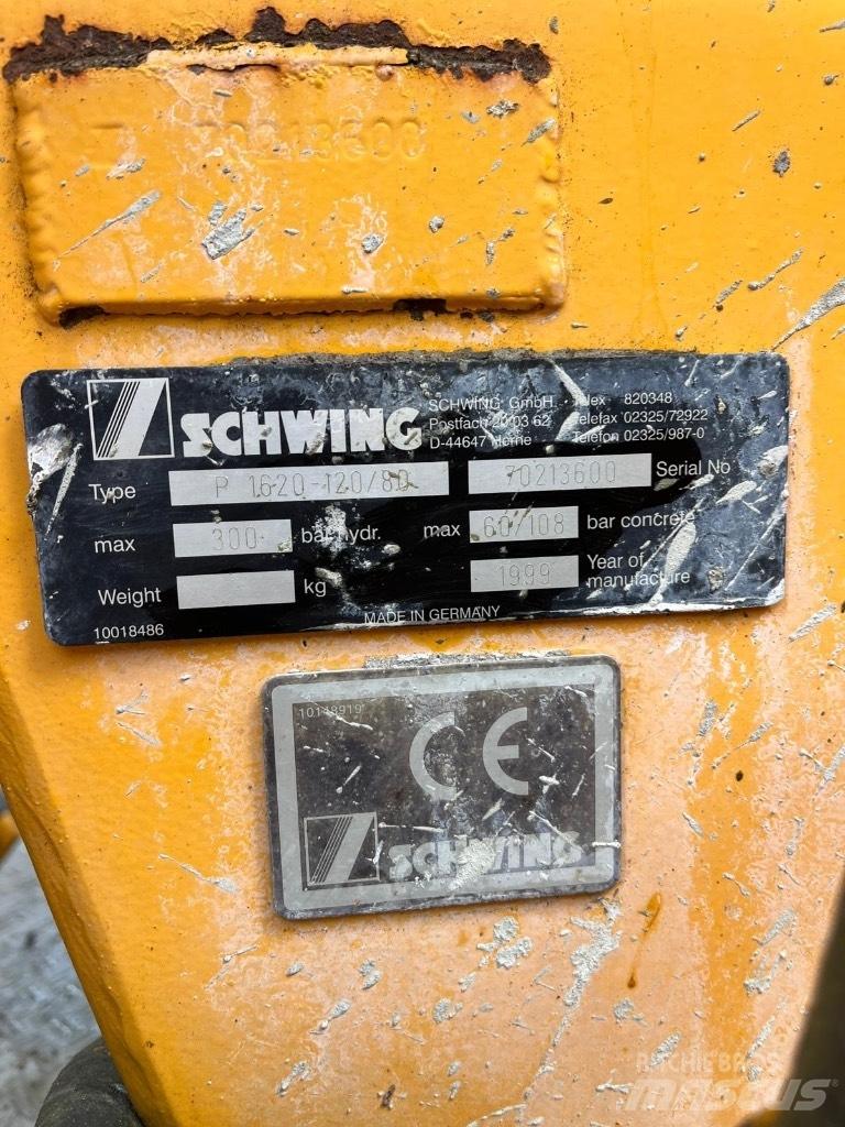 Schwing P1620-120/80 Αντλίες σκυροδέματος