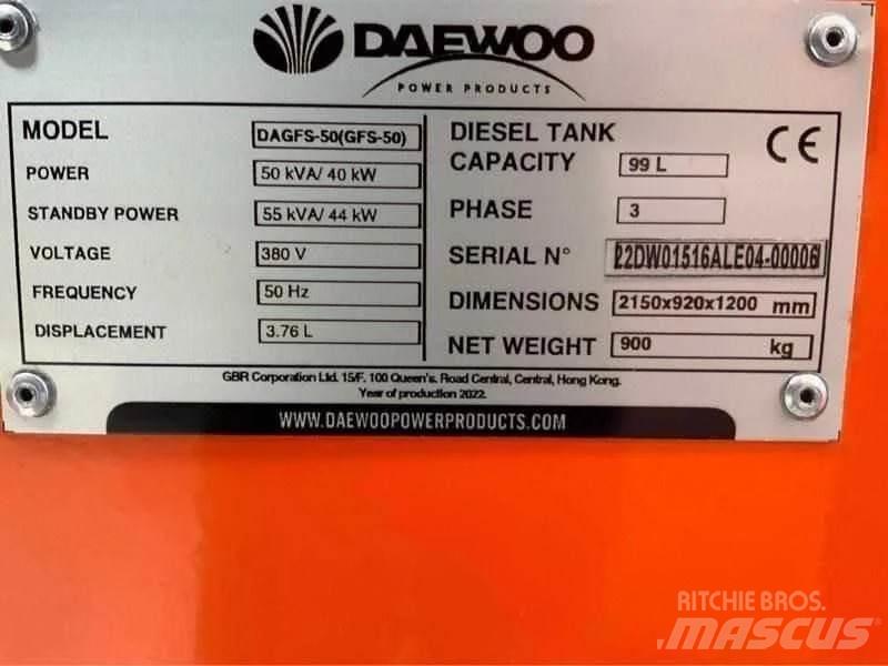 Daewoo DAGFS-50 Γεννήτριες ντίζελ