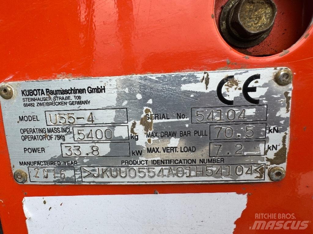 Kubota U 55-4 Εκσκαφάκι (διαβολάκι) < 7t
