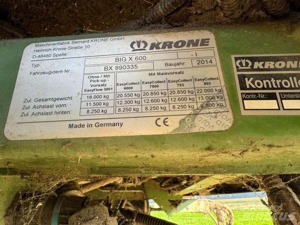 Krone Big X 600 Μηχανές χορτονομής