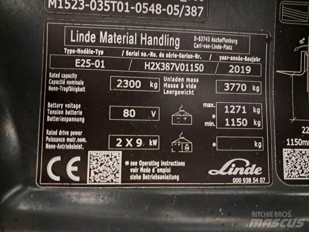 Linde E25-01 Ηλεκτρικά περονοφόρα ανυψωτικά κλαρκ