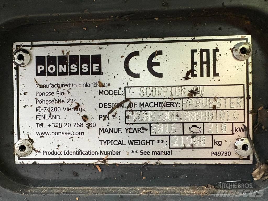 Ponsse Scorpion Θεριζοαλωνιστικές μηχανές
