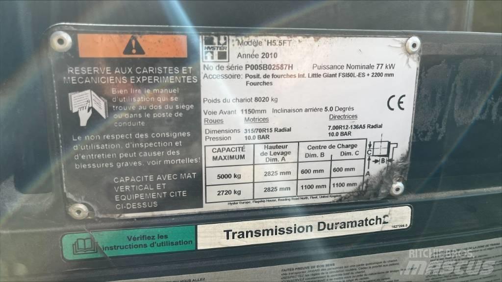 Hyster H 5.5 FT Περονοφόρα ανυψωτικά κλαρκ με φυσικό αέριο LPG