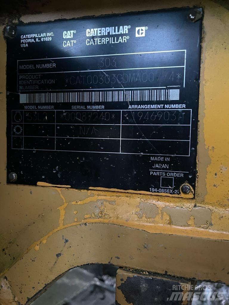 CAT 303 CR Εκσκαφάκι (διαβολάκι) < 7t