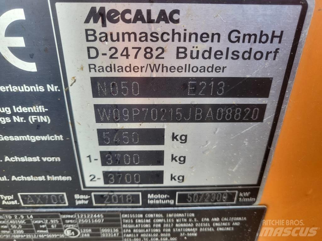 Mecalac AX 700 Φορτωτές με λάστιχα (Τροχοφόροι)