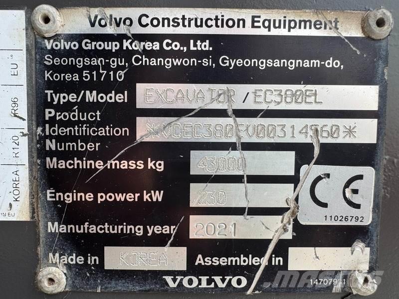 Volvo EC 380 EL Εκσκαφείς με ερπύστριες
