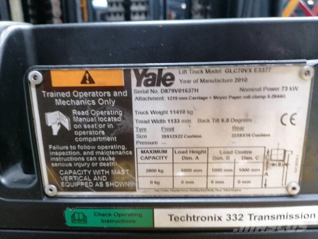 Yale VX70 Περονοφόρα ανυψωτικά κλαρκ με φυσικό αέριο LPG