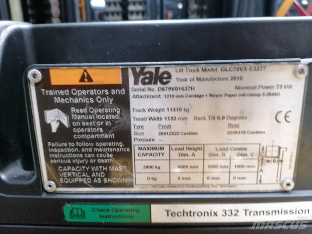 Yale VX70 Περονοφόρα ανυψωτικά κλαρκ με φυσικό αέριο LPG